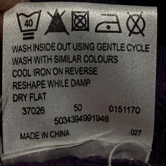 Jane Norman Sweater Dress / Tunic Solid Purple‎ Buckle Detail Size 10 - Picture 12 of 12